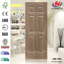 JHK-006 Best Sell Design In Suriname Of 3.1MM MDF EV-Dark Walnut Molded Door Skin